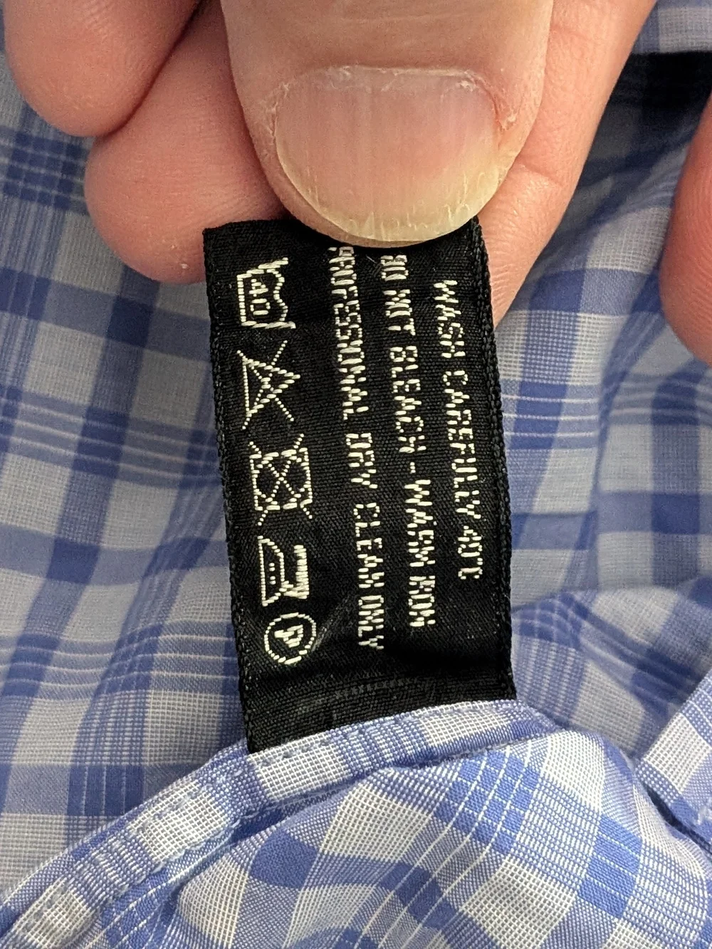 Tom Ford Blue and White Checked Dress Shirt - Picture 6 of 14